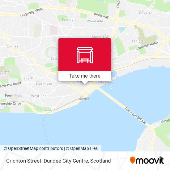Crichton Street, Dundee City Centre map