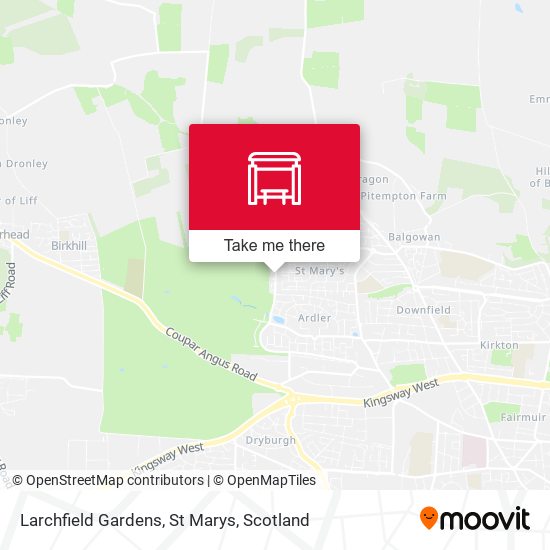 Larchfield Gardens, St Marys map