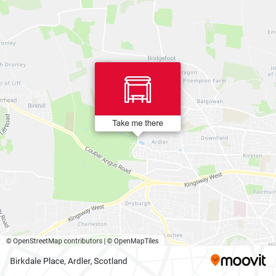 Birkdale Place, Ardler map