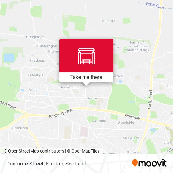 Dunmore Street, Kirkton map