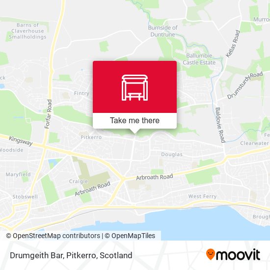 Drumgeith Bar, Pitkerro map