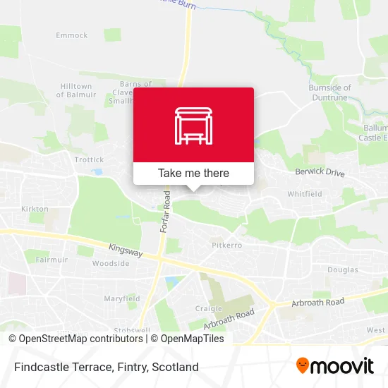 Findcastle Terrace, Fintry map