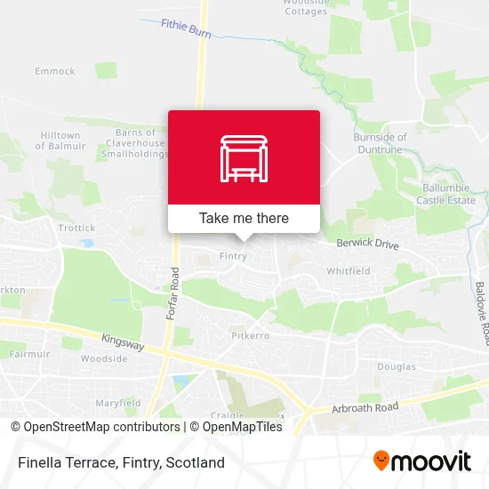 Finella Terrace, Fintry map