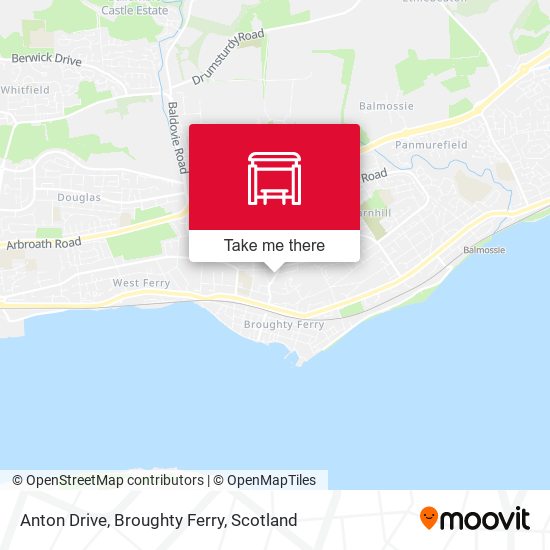 Anton Drive, Broughty Ferry map
