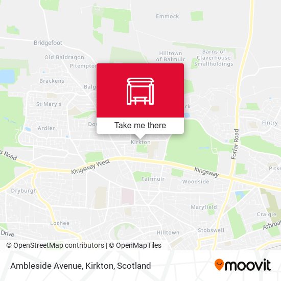 Ambleside Avenue, Kirkton map