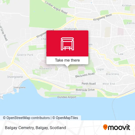 Balgay Cemetry, Balgay map