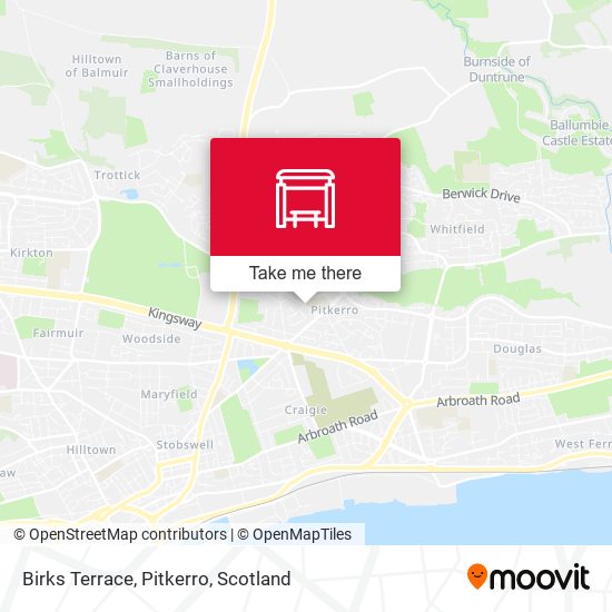Birks Terrace, Pitkerro map