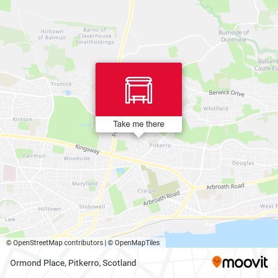 Ormond Place, Pitkerro map