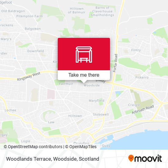 Woodlands Terrace, Woodside map