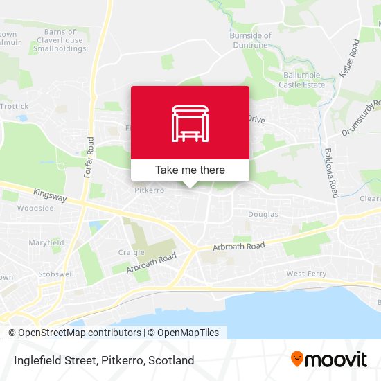 Inglefield Street, Pitkerro map