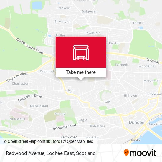 Redwood Avenue, Lochee East map