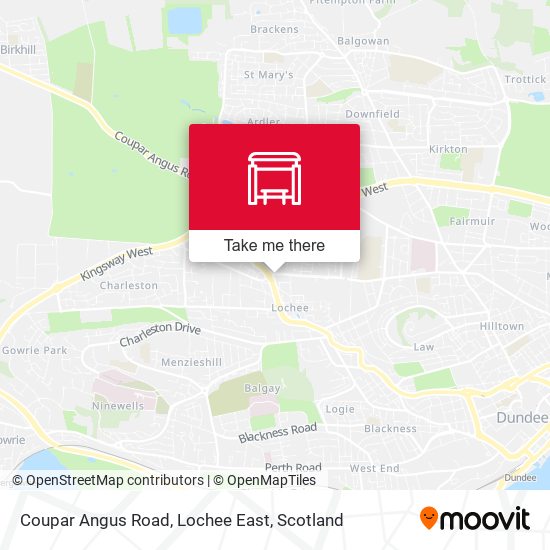 Coupar Angus Road, Lochee East map