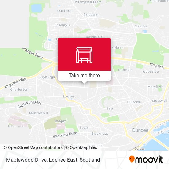Maplewood Drive, Lochee East map