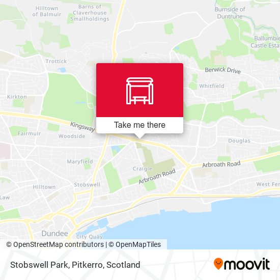 Stobswell Park, Pitkerro map