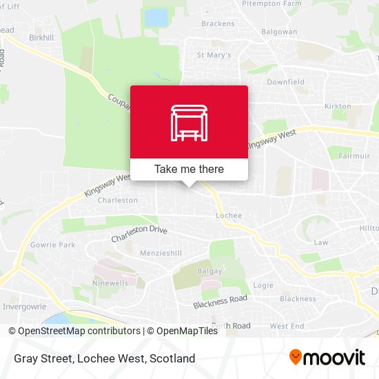 Gray Street, Lochee West map