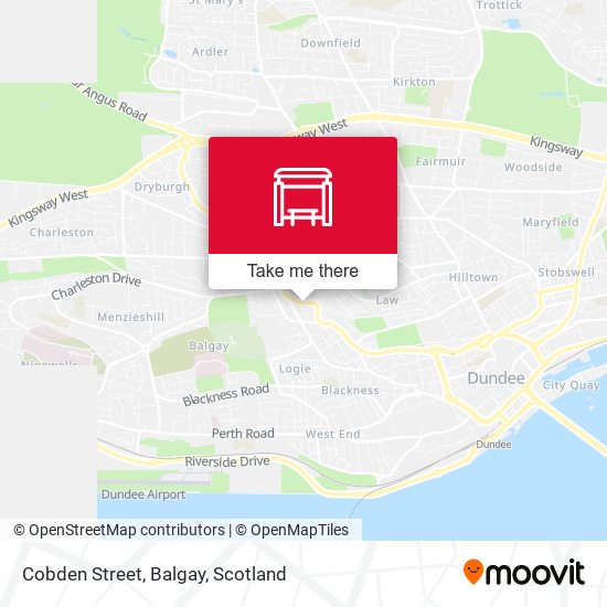 Cobden Street, Balgay map