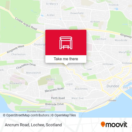 Ancrum Road, Lochee map