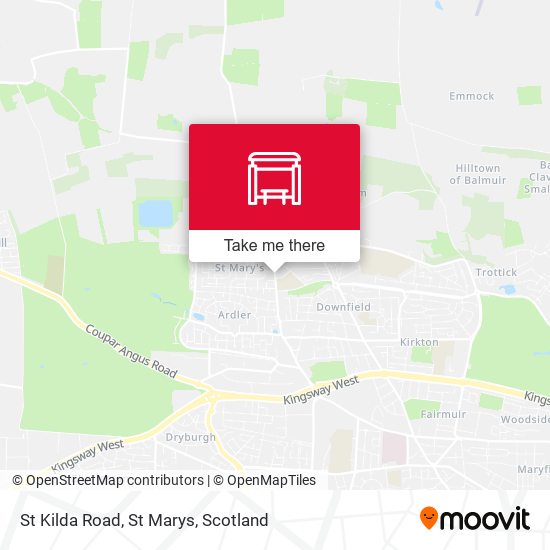 St Kilda Road, St Marys map