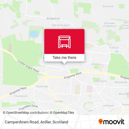 Camperdown Road, Ardler map