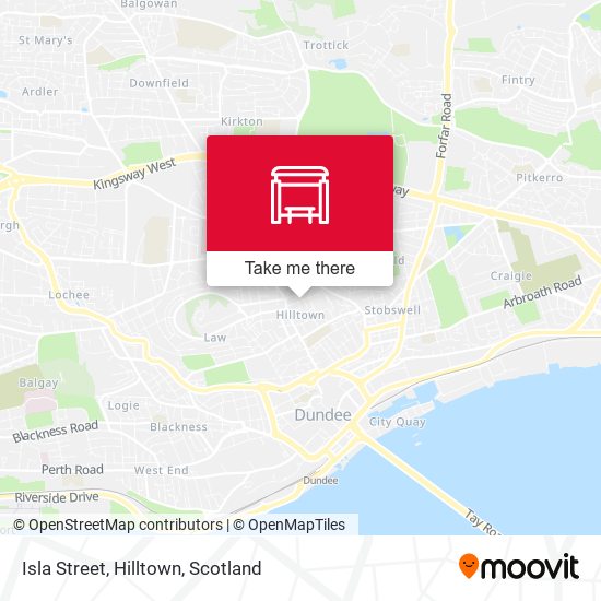 Isla Street, Hilltown map