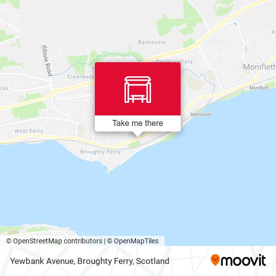 Yewbank Avenue, Broughty Ferry map