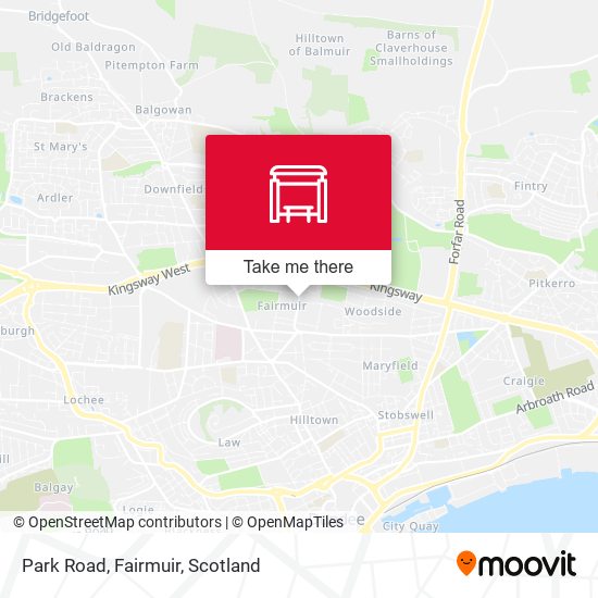 Park Road, Fairmuir map