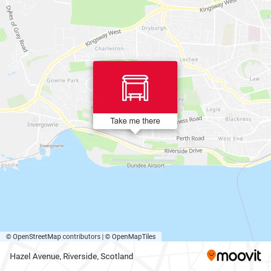 Hazel Avenue, Riverside map