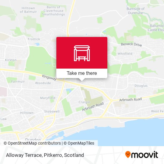 Alloway Terrace, Pitkerro map