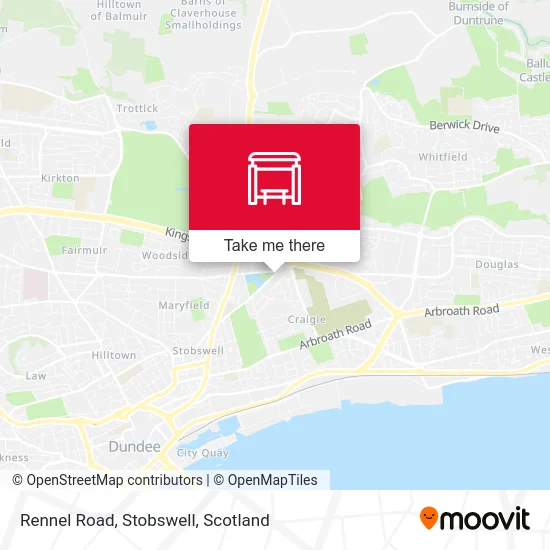 Rennel Road, Stobswell map