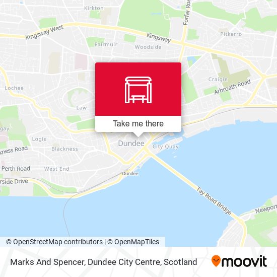 Marks And Spencer, Dundee City Centre map