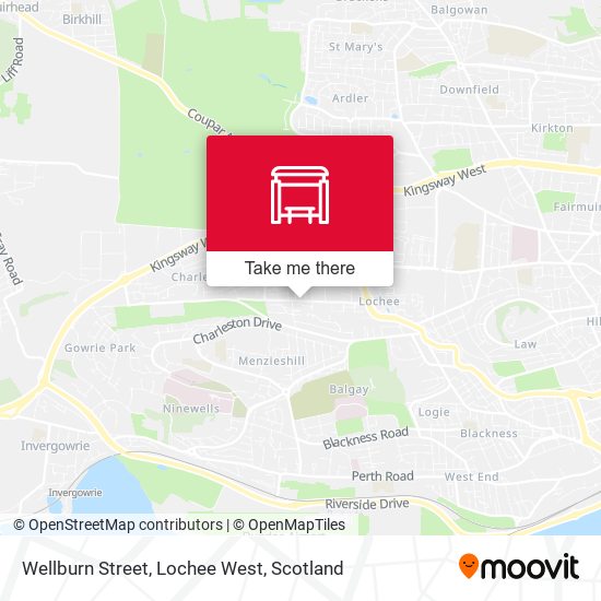Wellburn Street, Lochee West map