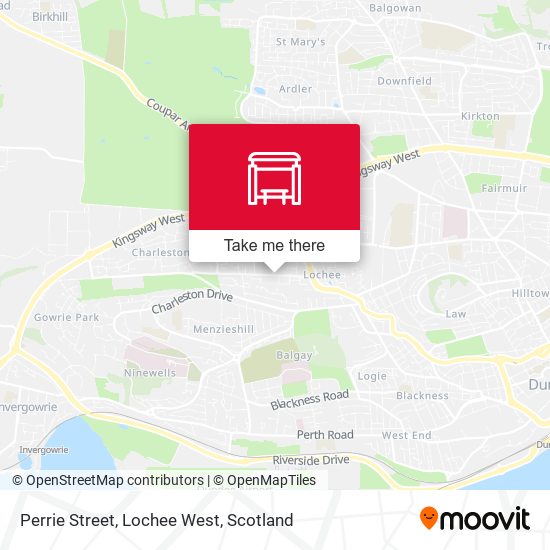 Perrie Street, Lochee West map