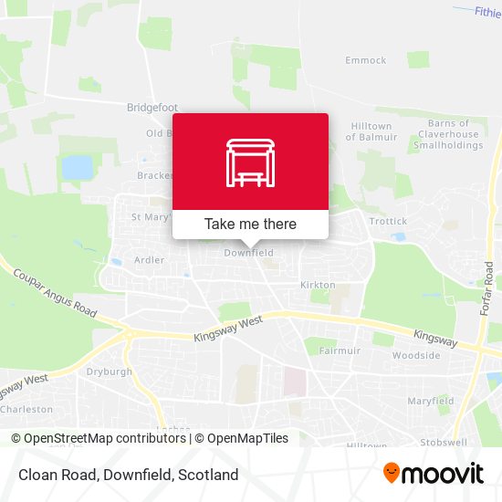 Cloan Road, Downfield map