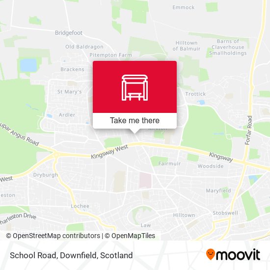 School Road, Downfield map