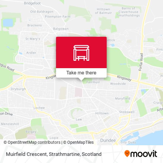 Muirfield Crescent, Strathmartine map