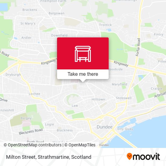 Milton Street, Strathmartine map