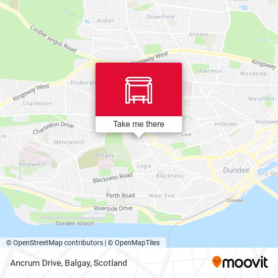 Ancrum Drive, Balgay map