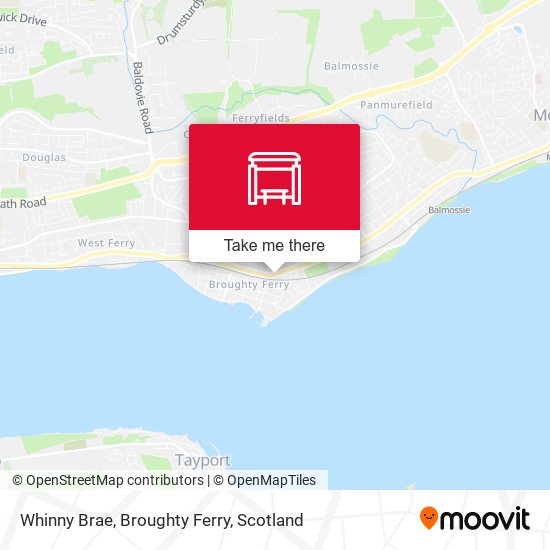 Whinny Brae, Broughty Ferry map