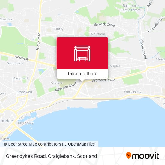 Greendykes Road, Craigiebank map
