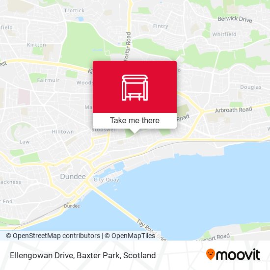 Ellengowan Drive, Baxter Park map