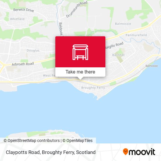 Claypotts Road, Broughty Ferry map