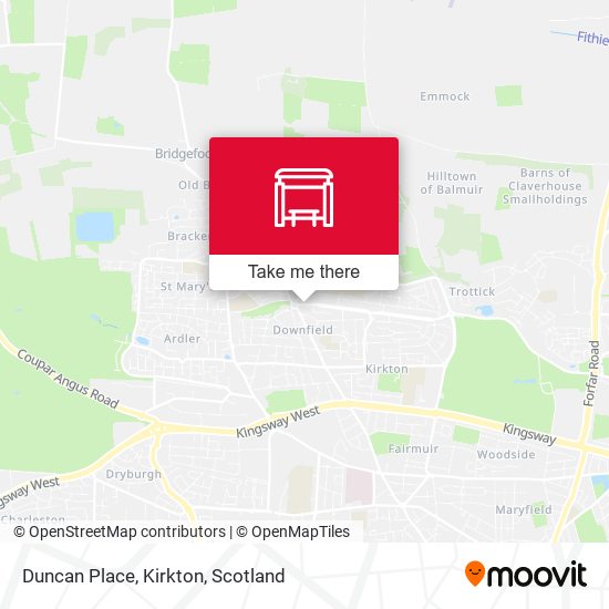 Duncan Place, Kirkton map