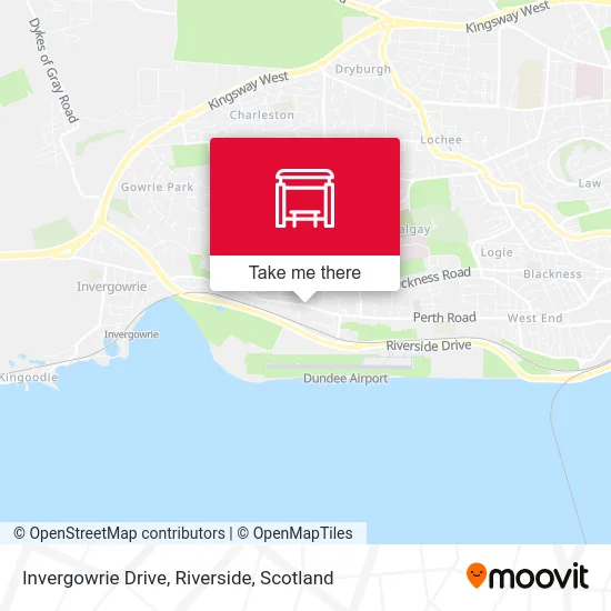 Invergowrie Drive, Riverside map
