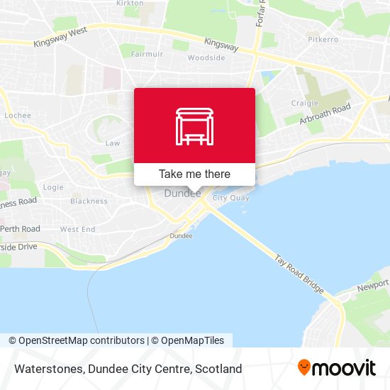 Waterstones, Dundee City Centre map