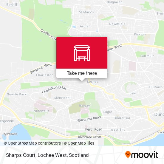 Sharps Court, Lochee West map