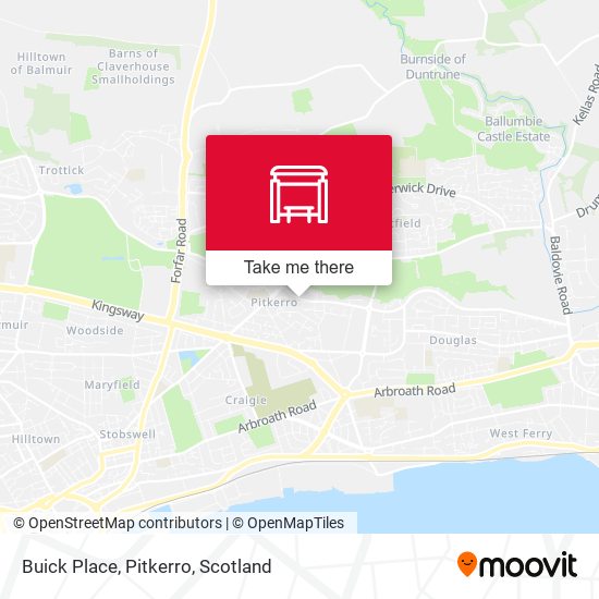 Buick Place, Pitkerro map