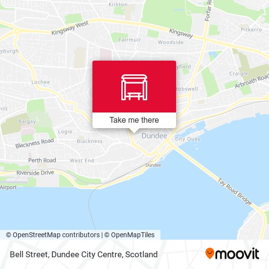 Bell Street, Dundee City Centre map