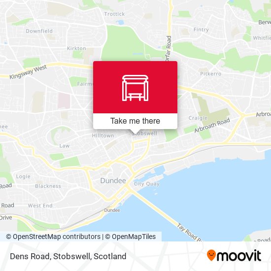 Dens Road, Stobswell map