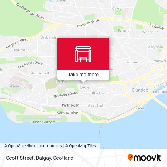 Scott Street, Balgay map