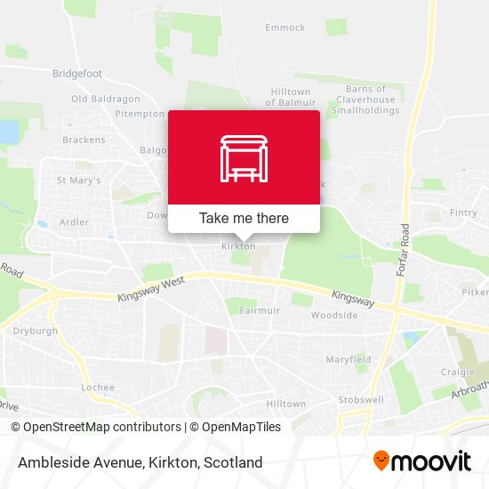 Ambleside Avenue, Kirkton map